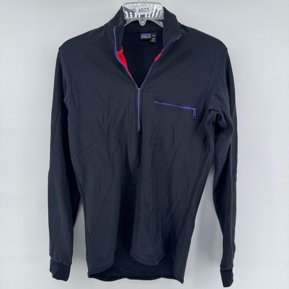 VTG Patagonia cold weather running shirt jacket Made in USA Mens Medium Nylon